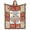 Gift for Book Lovers Printed Blanket for Sofa Bed Travel Camping Living Room Office Conditioning Blanket for All Seasons Gifts