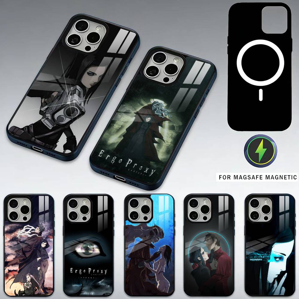HOT Anime E-Ergo P-Proxy Phone Case For iPhone17,16,15,14,13,12,11 Plus,Pro Max Magnetic For Magsafe Wireless Charging