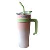 Car Insulated Mug Stainless Steel 1250ML with Straw Insulated Tumblers for Outdoor Travel Gradient