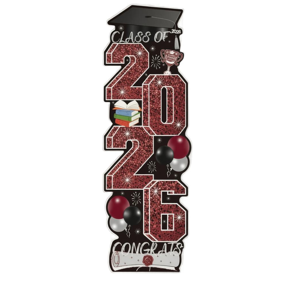 Graduation Season Yard Sign Set Hollow Board Lawn Decoration School Courtyard Outdoor Display Graduation Party Supplies Standee