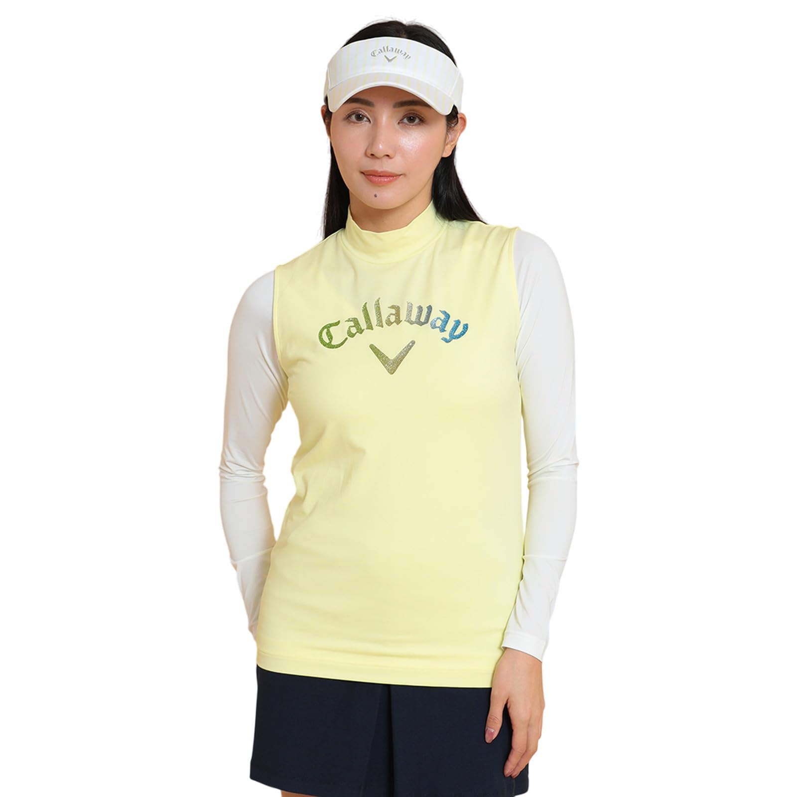 

Callaway Layered Shirt and Mock Neck Shirt Golf C25134217 L Women s (Sleeveless Set) / / 1061_Yellow
