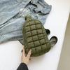 White Plaid Puff Shoulder Bag - Trendy, Versatile, and Cute for 2026