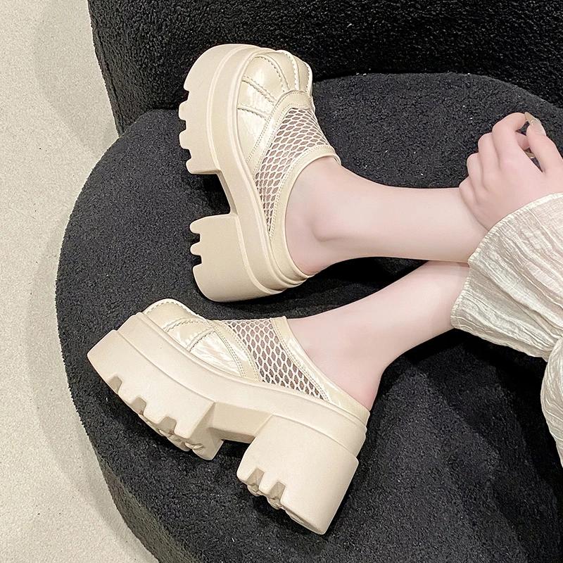 Fashion 10CM Fashion Brand High Heels Shoes Beach Slippers Chunky Sandals Designer Women Platform Shoes Summer New Pumps Women Sandals