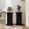 Suport pentru plante efect lemn de stejar negru 33 x 33 x 60 cm