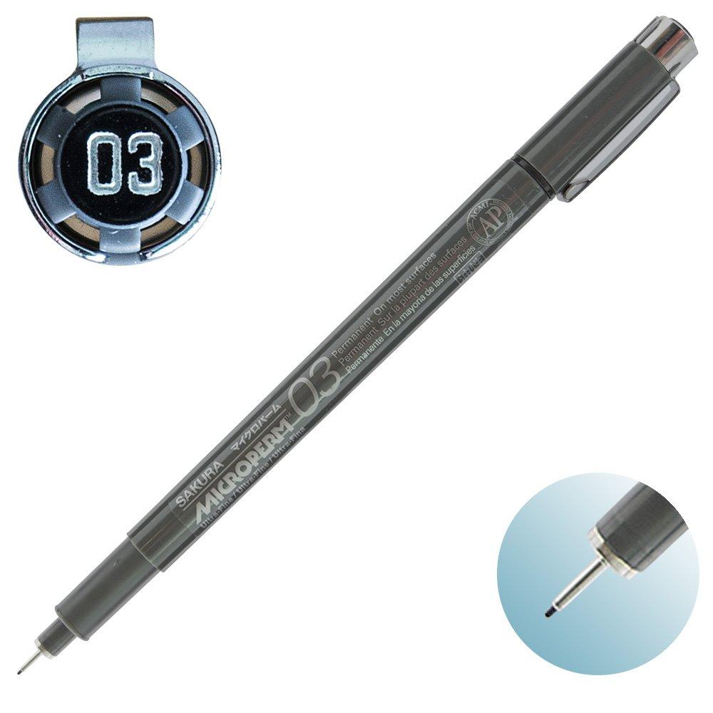 Sakura Micro Palm 03 10 Pens Cray-Pas Oil-Based Pen, EOK03#49-10P, Black,