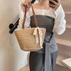 Woven Bag Women's Summer 2025 New Trendy Fashion Straw Bag Casual Large Capacity Shoulder Bag Niche Underarm Bag