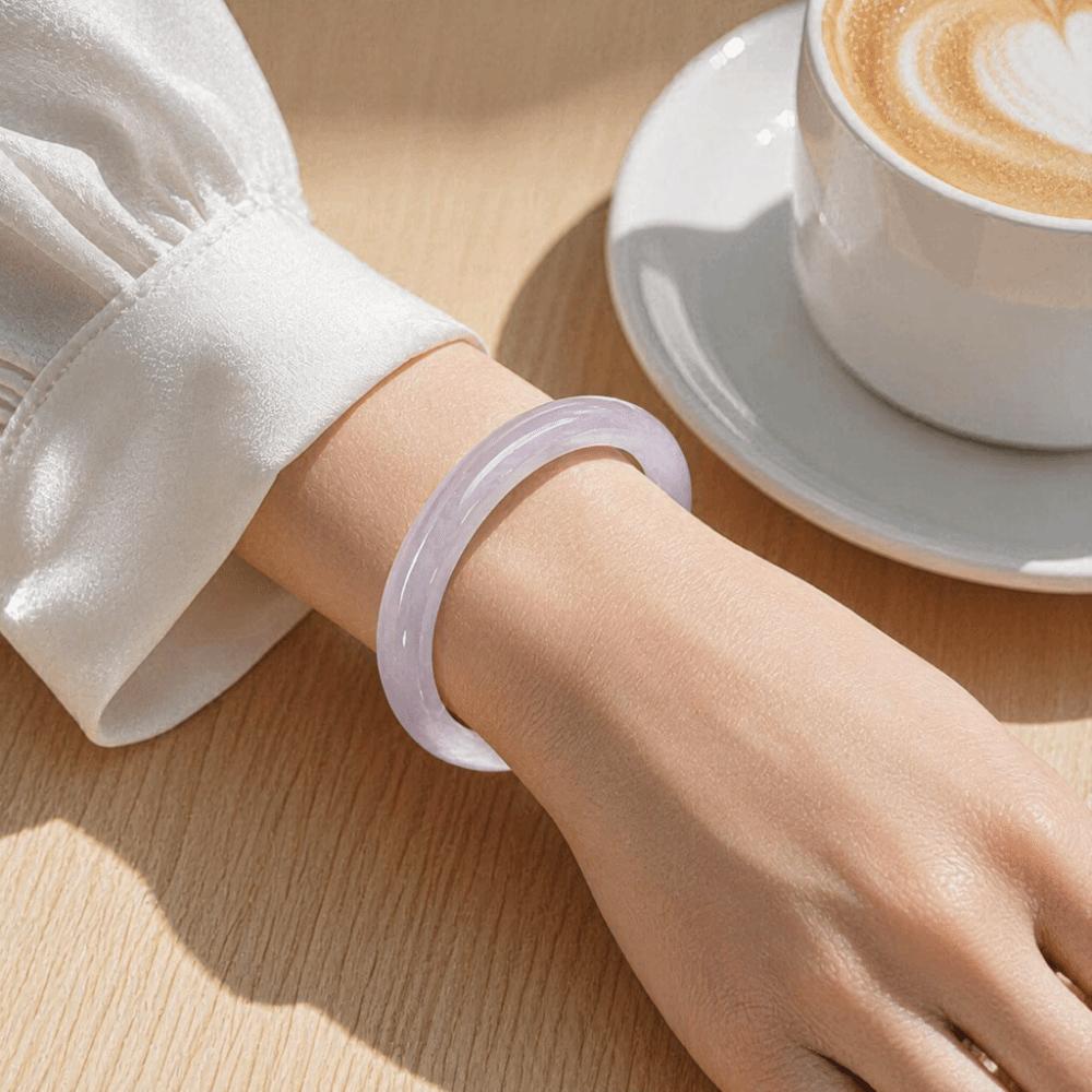 Transparent Stone Bracelet Bangle Ice-Type Agate Chalcedony Bracelet Jadeite Bangle Bracelet Men