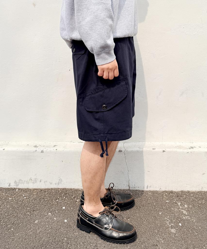 YOUNEEDGARMENTS Oxford Surplus Cargo Shorts (Navy)