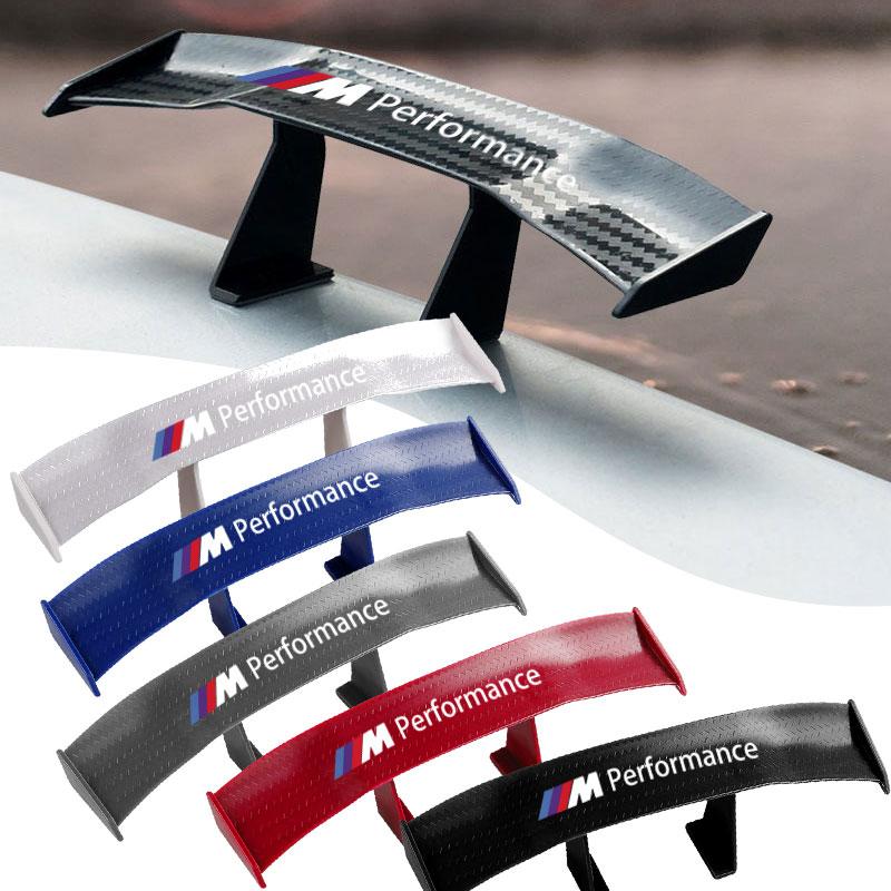Car Rear Spoiler Mini Spoiler Wing Small Tail Emblem Sticker Decoration For BMW M E34 E36 E60 E90 E46 E70 F10 F20 F30 X5 X6 X1 M3 M5 M6 E71 F01 F02