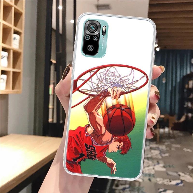 Anime S-SLAM DUNK Soft Phone Case For Xiaomi Redmi Note 14 13 12S 12 11S 11 11E Pro Plus 10S 10 9S 9 Note14 Pattern Cover