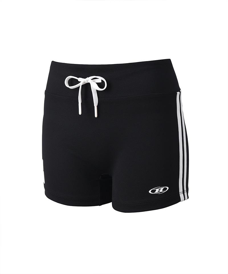 BORN TO WIN W Football Track Micro Shorts [Black]