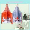 Festive Christmas Apron With Forest Santa And Snowflake Design In Red Or Silver