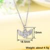 Huitan Novel Angle Pendant Necklace for Women Exquisite Glossy Neck Accessories Dainty Trendy Gorgeous Daily Life Party Jewelry