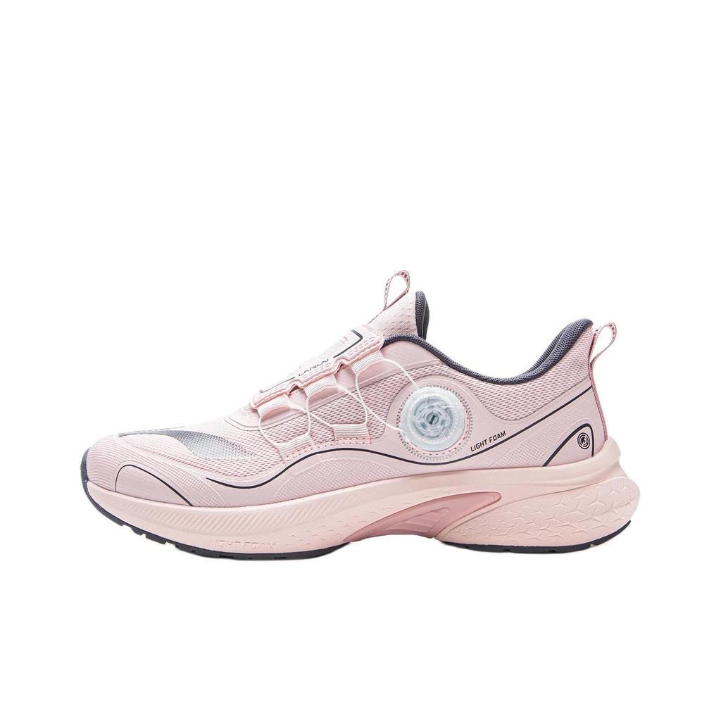 Li Ning Kids Treading Star Premium Comfortable Fashion Versatile Running Shoes Kids Running Shoes Pink YKFV082-4