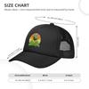 Kermit der Frosch Netz Baseballkappen Snapback Mode Baseballmützen Atmungsaktiv Lässig Kappe Outdoor Unisex
