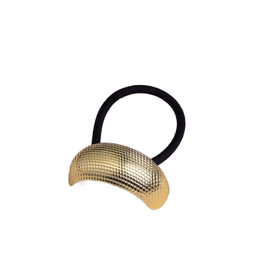 

Металлическая заколка для волос «хвост» Большие эластичные резинки для волос Высококачественный фиксатор для конского хвоста E золотой