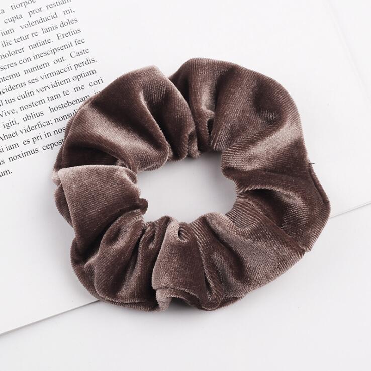 Elegant Velvet Hair Ring Scrunchie Women Girls Elastic Hair Rubber Bands Gum Accessories Tie Hair Rope Ponytail Holder Headdress