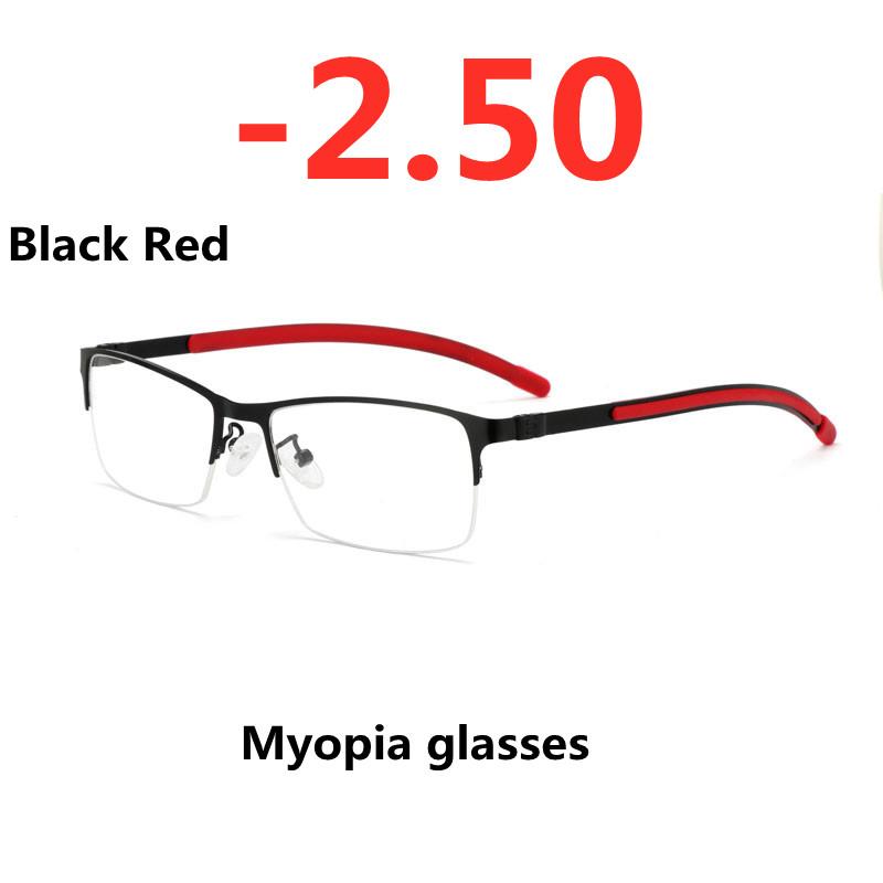 Ochelari pentru miopie anti-lumină albastră Ramă Femei Bărbați Metal Student Finisat Ochelari miop -0,5 -1 -1,5 -2 -2,5 -3 -3,5 La -6