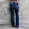 Pantalon en jean taille haute pour femmes