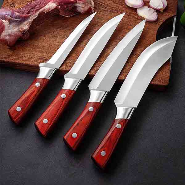 

4 шт. наборы ножей шеф-повара из нержавеющей стали, нож для обвалки, нож для мясника, острый нож для нарезки 4pcs