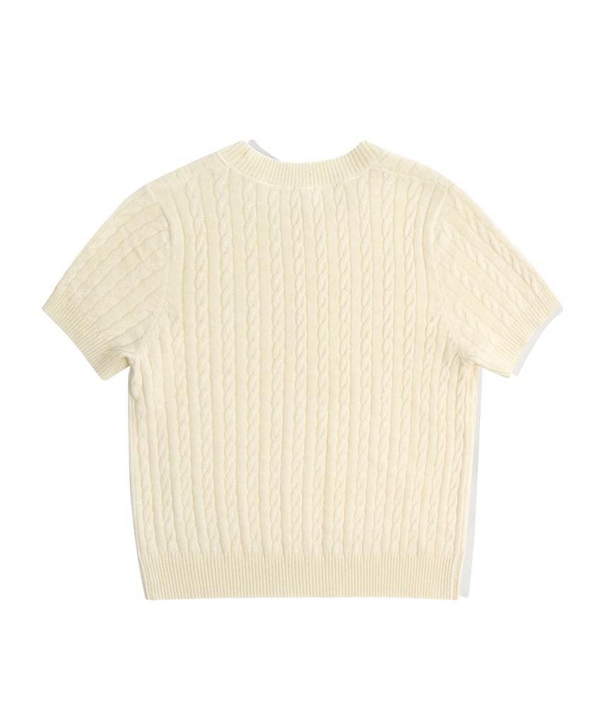 FILLUMINATE (W) Cable Round Knit - Ivory