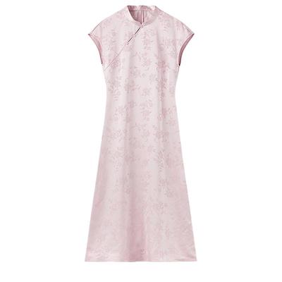 Elegante Vestido Qipao Jacquard Estilo Chino