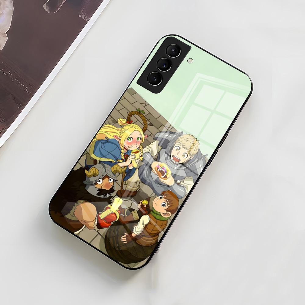 D-DungeonM- Meshi Phone Case For Samsung A56 A36 A26 A16 A15 A25 A35 A55 A14 A34 A24 A54 Glass Case