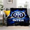 Coperta con Stemma Inter Milan Leggera Coperta Ideale per Letto Perfetta per Viaggi, Campeggio, Soggiorni, Uffici, Divani, Regalo di Natale per tifosi