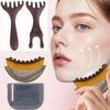 Lymphatic Contour Brush Dry Brushing Face Brush With Massage Comb Lymphatic Drainage Massager For Face Sculpting Face Skin Care