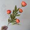 1Pc 4 Heads Artificial Peony Bouquet Realistic Peony Artificial Flowers  Home Room Decor