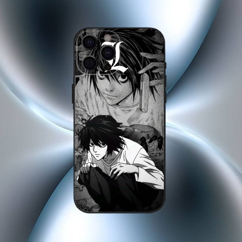 Hot Anime Death Note L-l  Phone Case For iPhone17,16,15,14,13,12,11 Plus,Pro Max Soft Black Cover