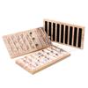 Wooden Jewelry Display Tray Jewellery Earrings Trinket Displays Pallet Counter Rings Showcase Salver Jeweler Ring Organizer Tray