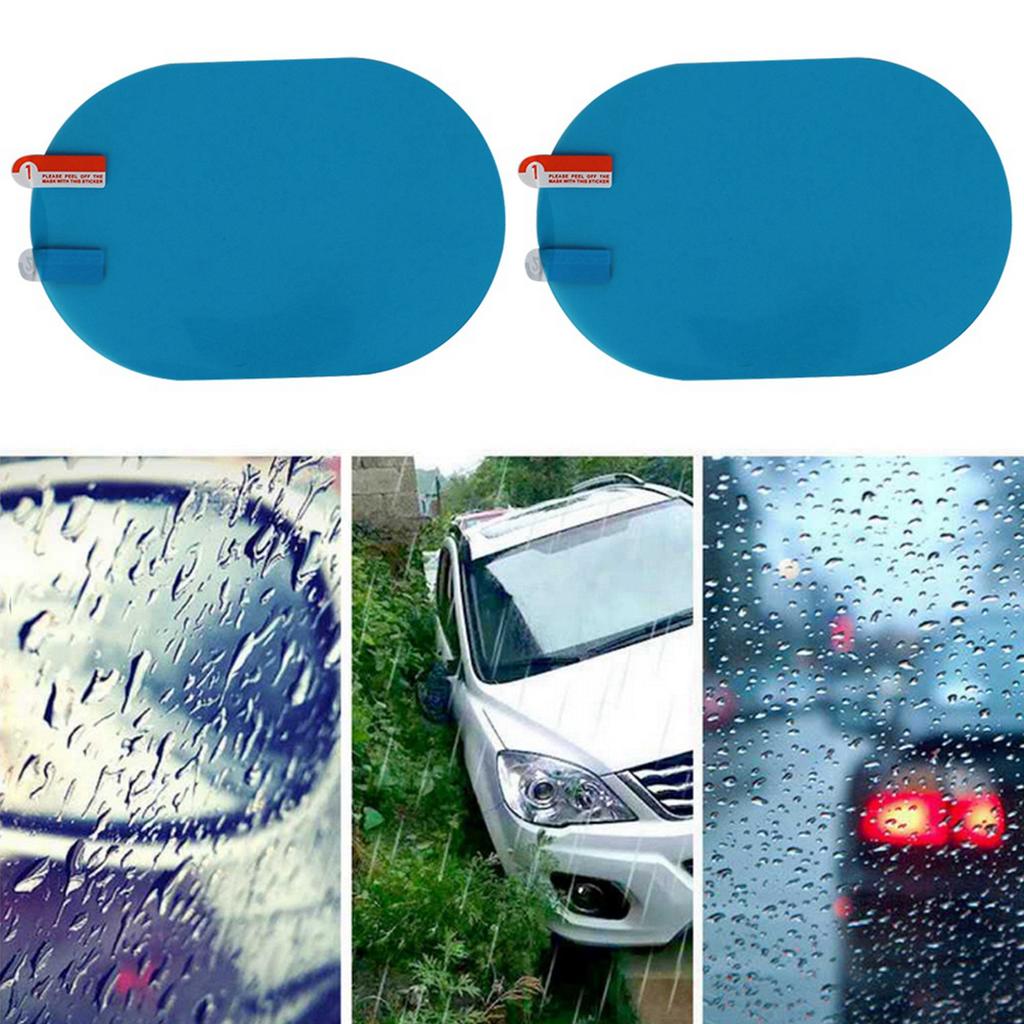 100x150mm Car Rearview Mirror Rainproof Sticker Anti Fog Protective Film Rain Shield