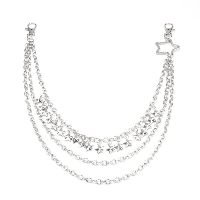 

Hip Hop Star Metal Waist Chain For Men Women Youths With Multilayer Vintage Design