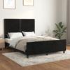 Bed Frame without Mattress Black 140x190 cm Velvet