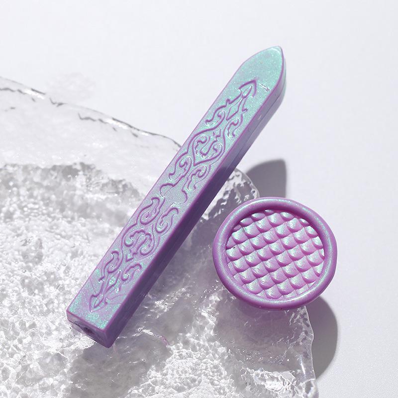 Aurora Colour Seal Wax Strip Wax Seal Stamp Candle DIY Gift Envelope Wedding Invitation Ancient Seal Wax Stamp Making Tools 1pcs