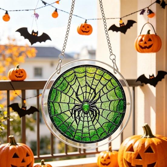 Halloween Acrylic Puzzle Suncatcher Window Hanging7.87 Inch Sun Catcher Window Decoration Ornament Ideal