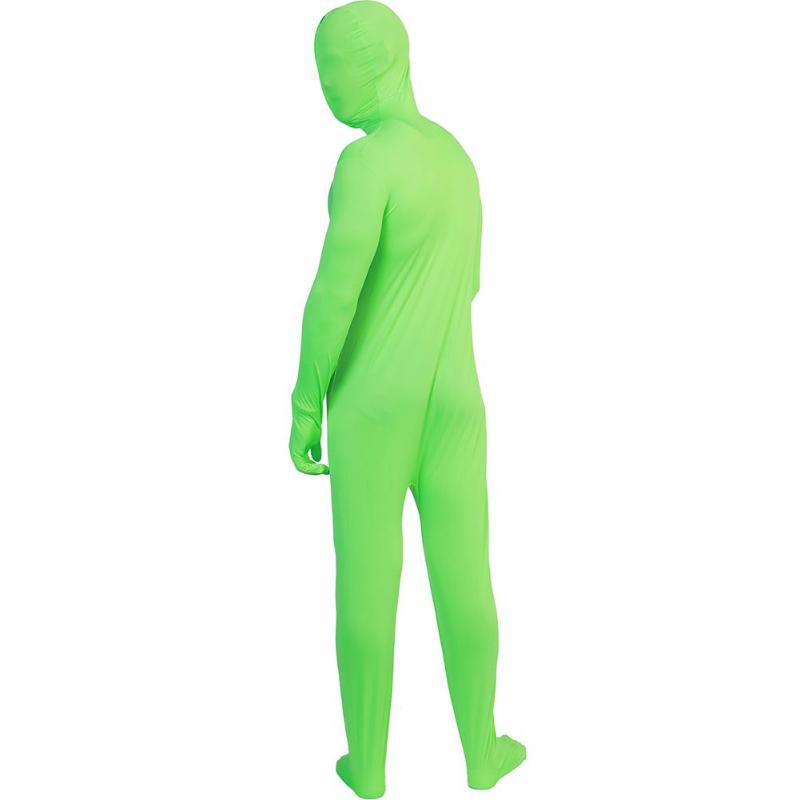 Buy Men Solid Color Jumpsuit Halloween Cosplay Costume Invisible Tight