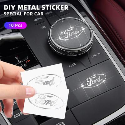 Hot DIY Metal Car Sticker Logo Labeling Emblem Badge Decals For Ford B-Max Cmax Smax KA St Line Galaxy Explorer Mondeo Accessori