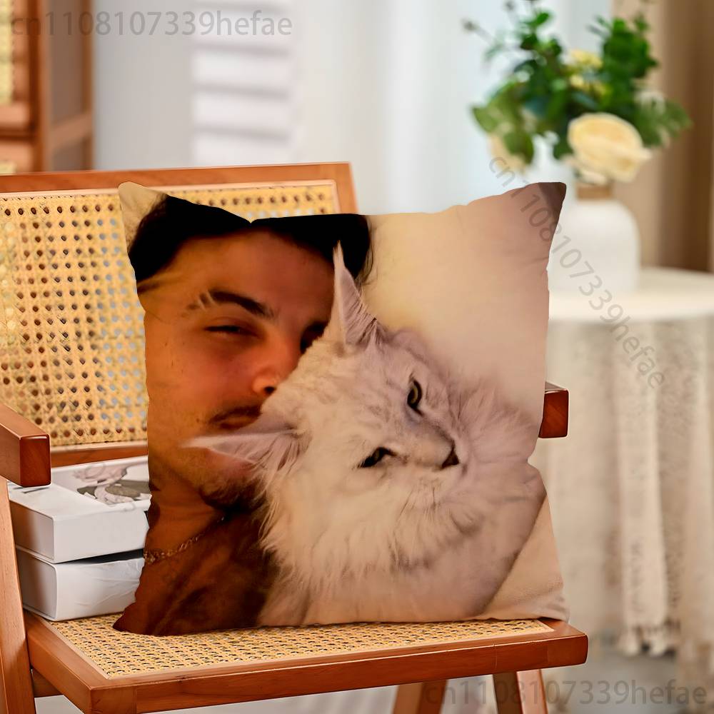 RRauw Alejandro Rapper  Pillow Cases for Bedroom Living Room Sofa Home Decor Polyester Cushion Cover with Zipper