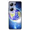 Glass Back Cover For Poco M6 Pro 4G Case M 6 M6Pro Hard Tempered Glass Case For Xiaomi Redmi Note 13 Pro Phone Case Soft Bumper