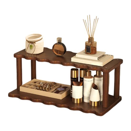 Double-layer Storage Rack Sundries Holder Strong Load-bearing Multipurpose Bathroom Kitchen Desktop Organizer