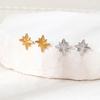 Minimalist Six-Pointed Star Titanium Steel Stud Earrings – Trendy and Chic Design