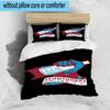 3PCS Scun-thorpe Football Crest Bedding Set,Including 1pc Duvet Cover And 2pcs Pillowcases Perfect for Bedroom, Dormitory, Fan Christmas gift