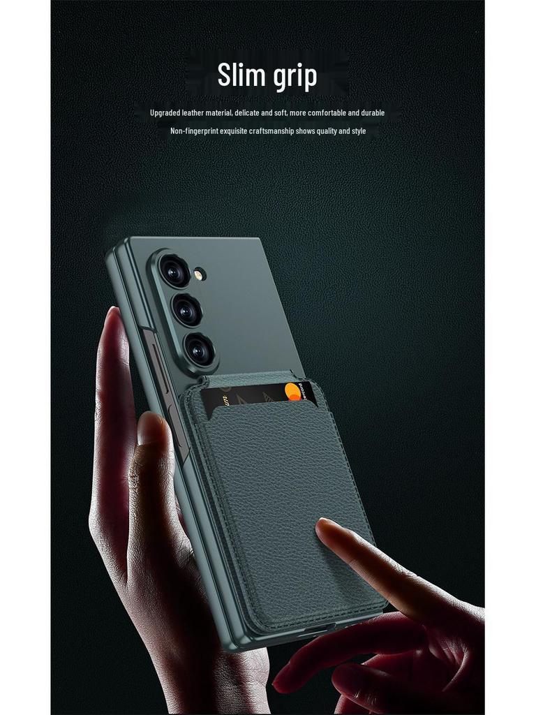Magnetic Card Holder Stand Case for Samsung Z Fold7/6/5 - Multifunctional, Detachable, Ultra-thin Protection