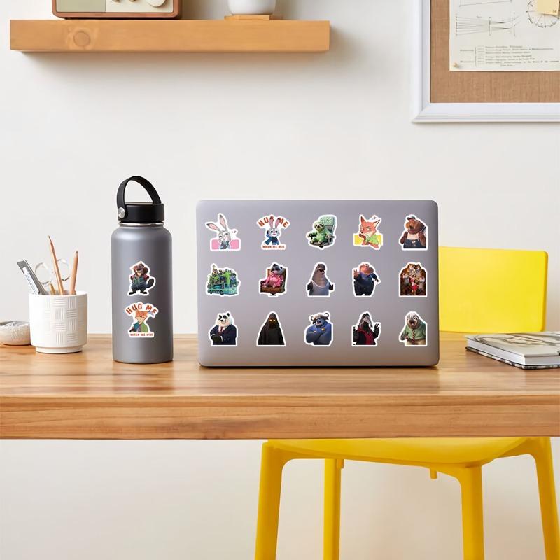 103pcs Cute Disney Zootopia Cartoon Stickers DIY Diary Laptop Phone Luggage Skateboard Graffiti Decals Roll Sticker Gift Toys