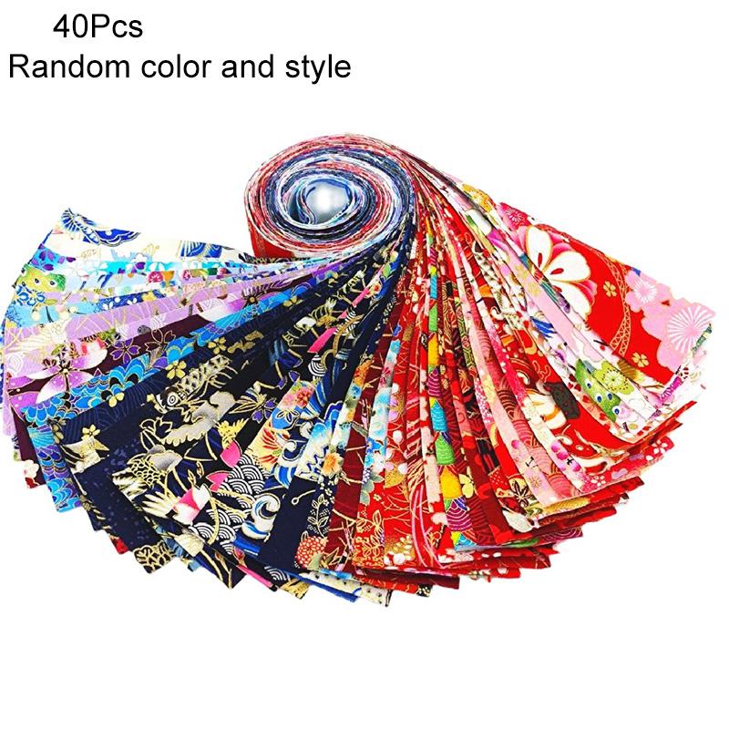 40Pcs Jelly Roll Strips for Patchwork Sewing Quilting Material Wrapping Cloth Japanese DIY Craft Fabric Cotton Fabric