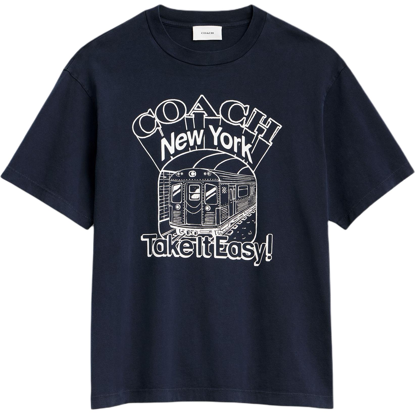 

Coach Cotton Printed Pattern Short Sleeve T-Shirt Men tops CDO97-RF2 S