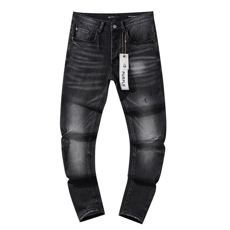 Jeans de Hombre Rectos con Parches Desgastados Estilo Vintage High Street Pantalones Casuales
