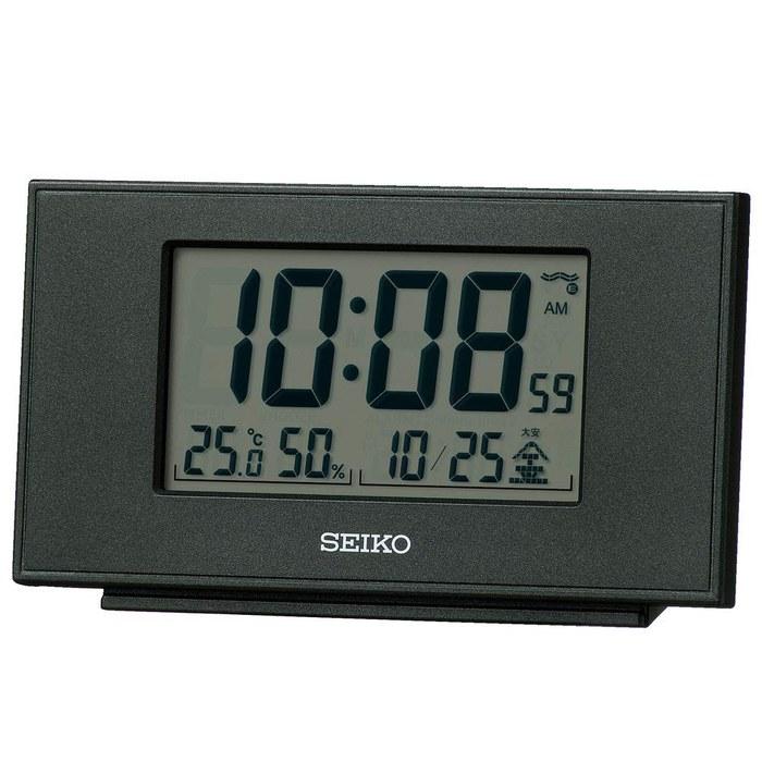 Seiko Clock Desk Clock SQ790K (Black Metallic)